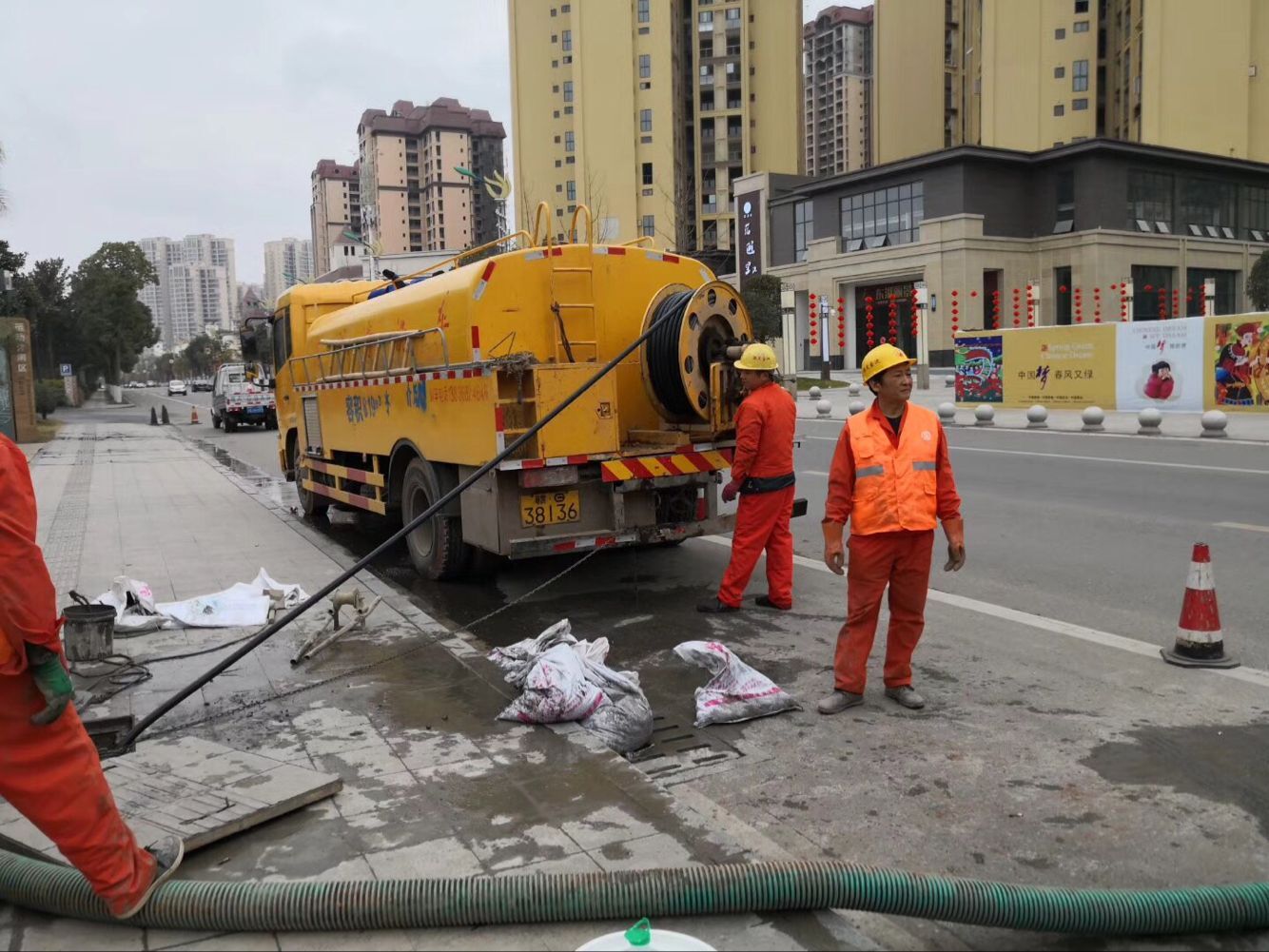松潘排污管道清淤-管道清洗